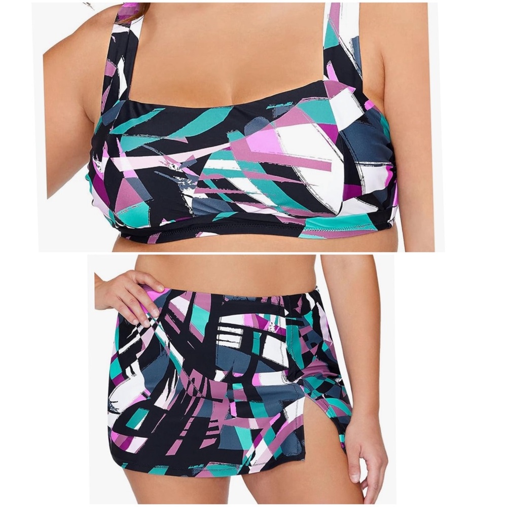 Raisins Curve Stir It Up Two Piece Bikini Swimsuit 16W